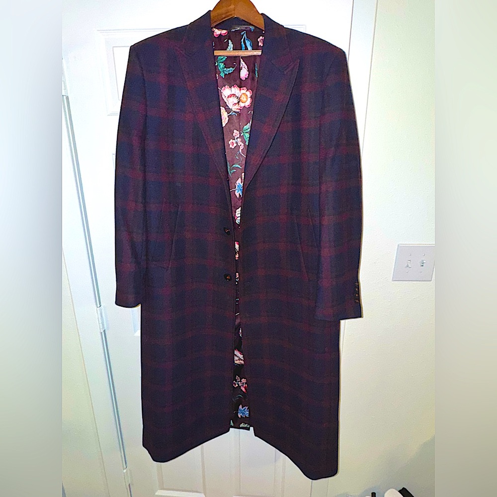 Tayion Plaid Trench Coat By Montee Holland